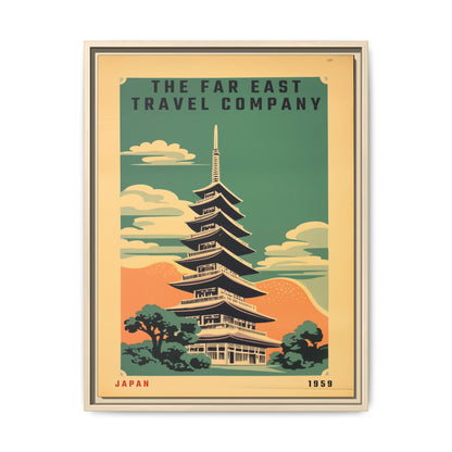 Japan Pagoda Vintage Poster | Museum-Quality Fine Art Print