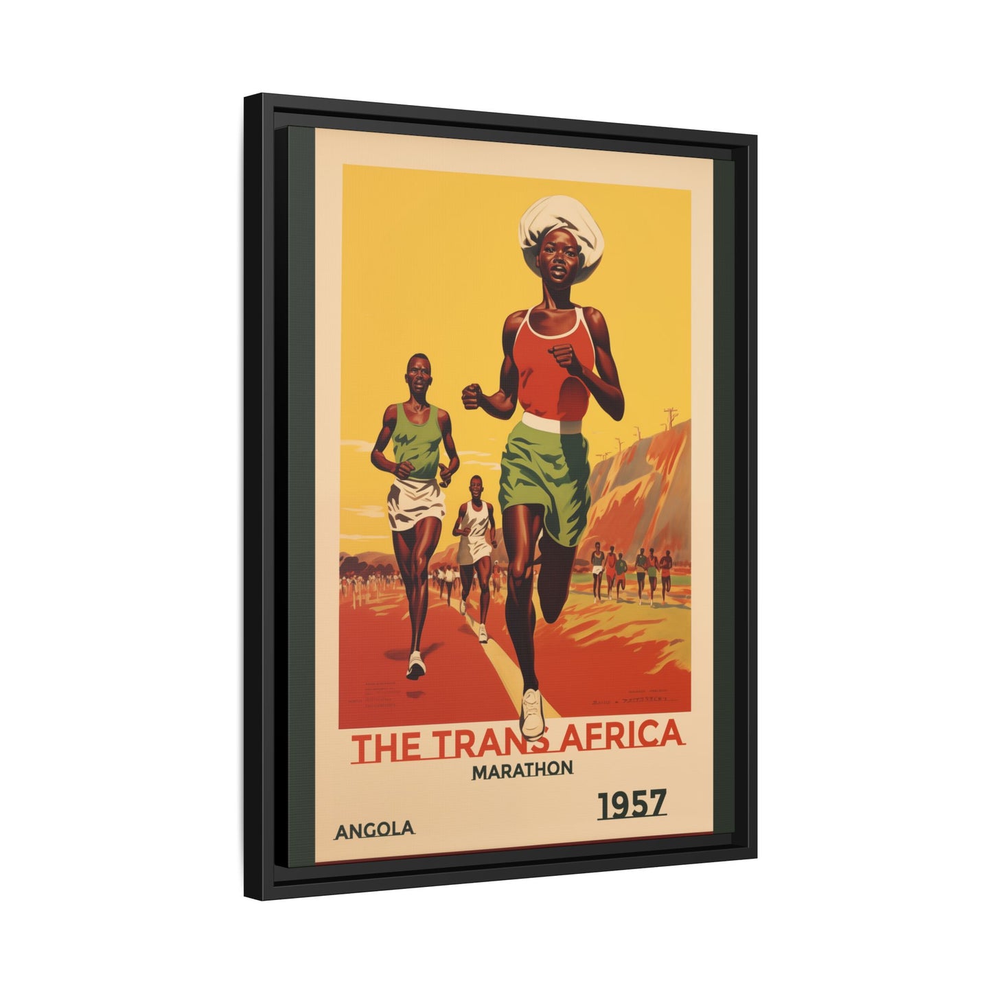 Trans-Africa Marathon 1957 Vintage Poster | Fine Art Print