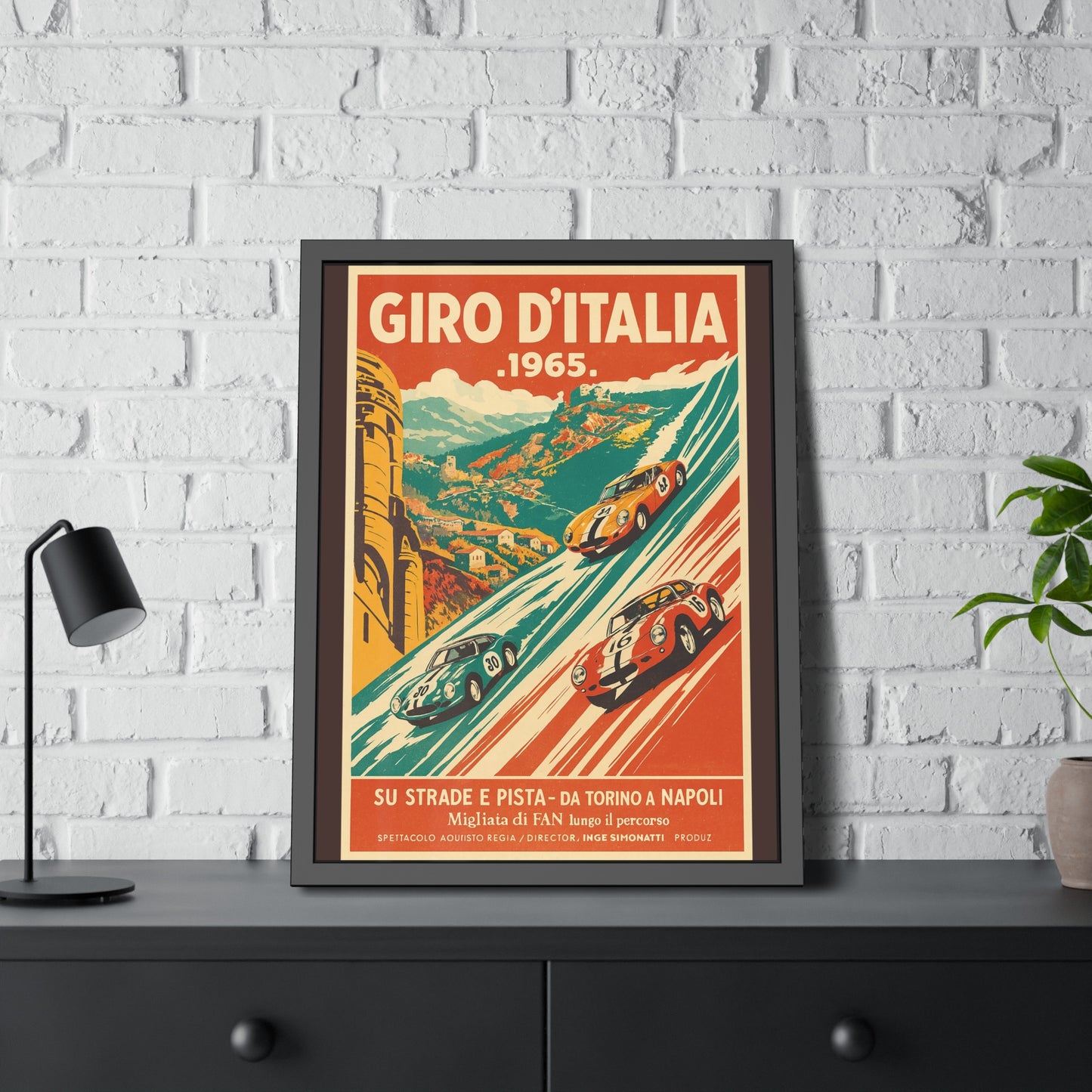 Vintage Velocity Framed Poster | Museum-Quality Fine Art Print