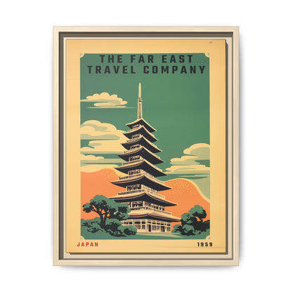 Japan Pagoda Vintage Poster | Museum-Quality Fine Art Print