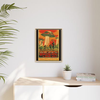 Russian Sci-Fi Alien Invasion Vintage Poster | Museum-Quality Fine Art Print
