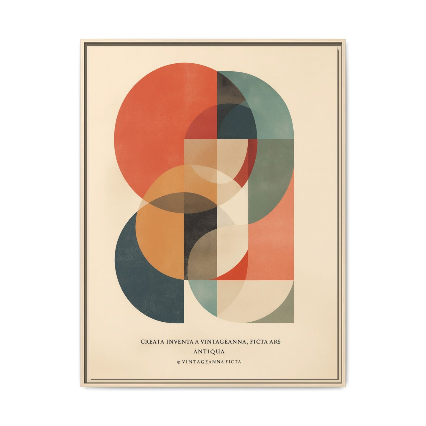 Abstract Geometric Art Print Vintage Poster | Museum-Quality Fine Art Print