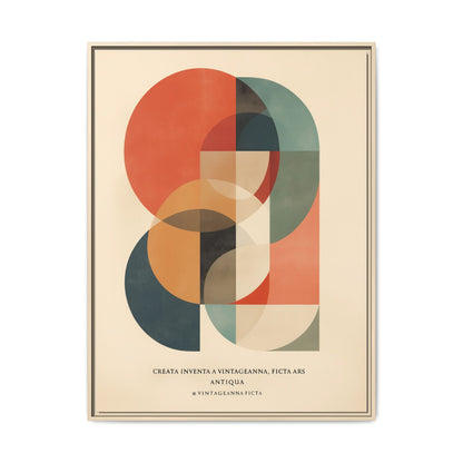 Abstract Geometric Art Print Vintage Poster | Museum-Quality Fine Art Print