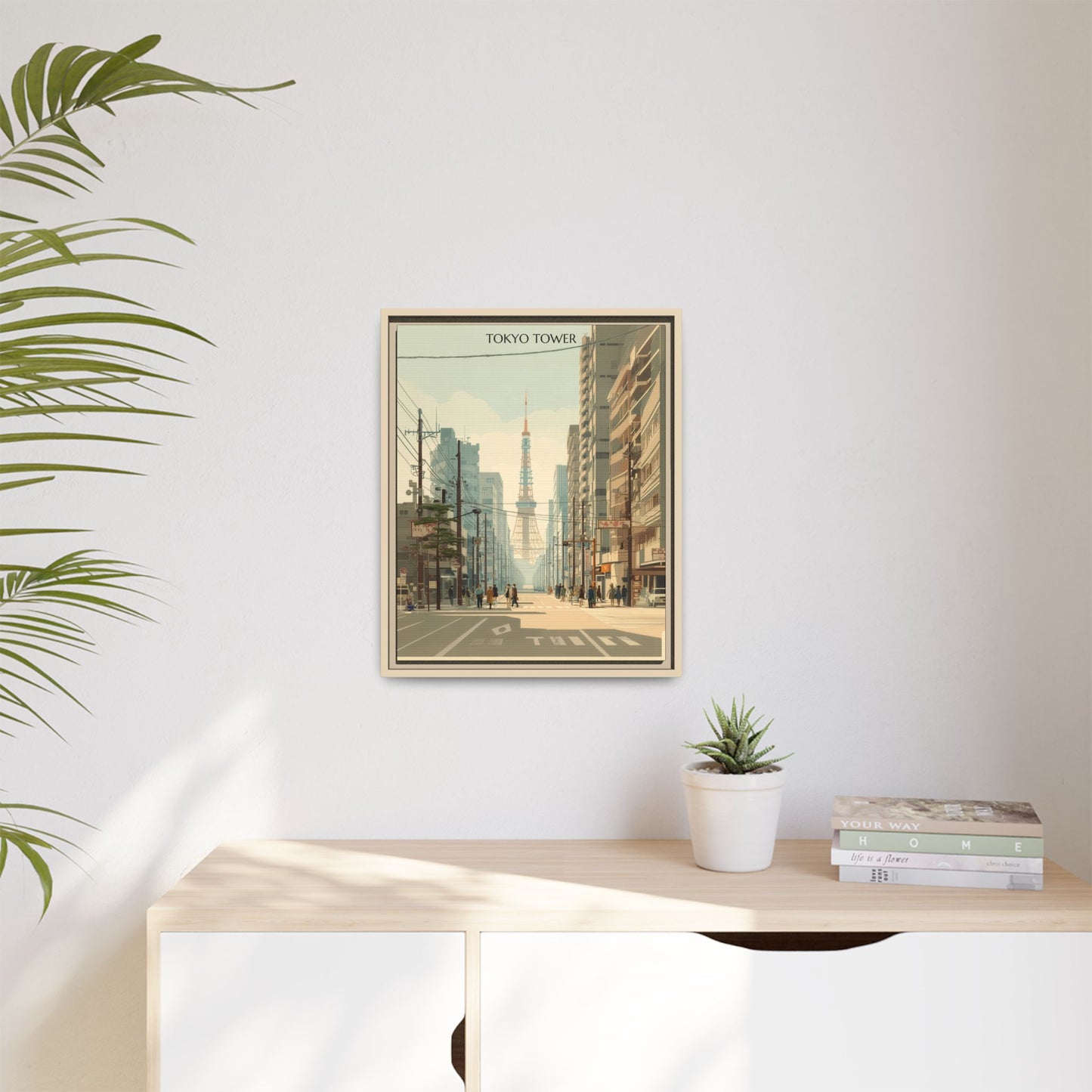 Tokyo Tower Vintage Travel Poster | Museum-Quality Fine Art Print