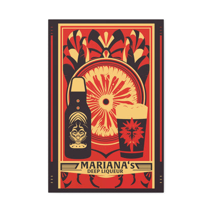 "Mariana’s Deep Liqueur Artistic Matte Canvas" Matte Canvas, Stretched, 1.25"