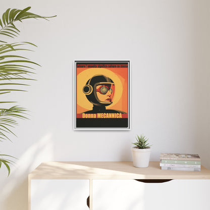 Donna Meccanica Retro Sci-Fi Vintage Poster | Museum-Quality Fine Art Print