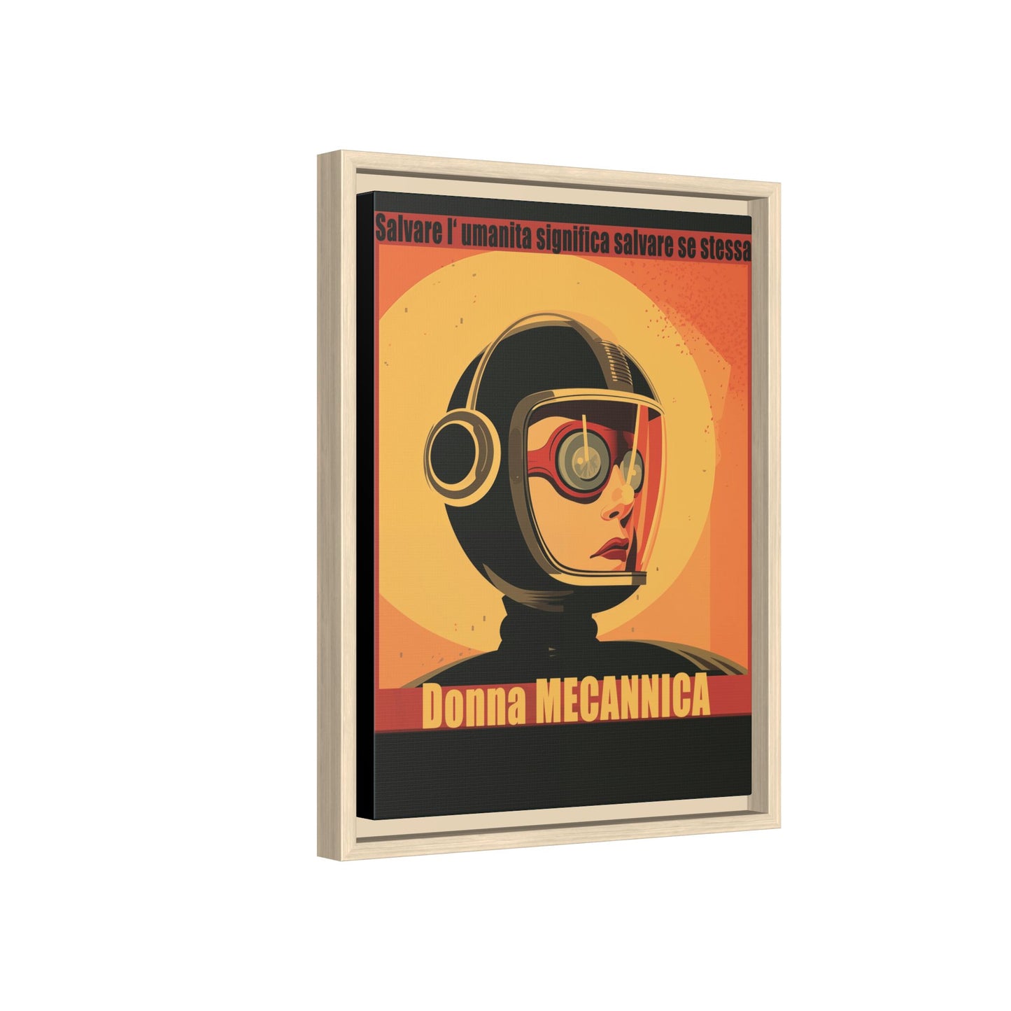 Donna Meccanica Retro Sci-Fi Vintage Poster | Museum-Quality Fine Art Print