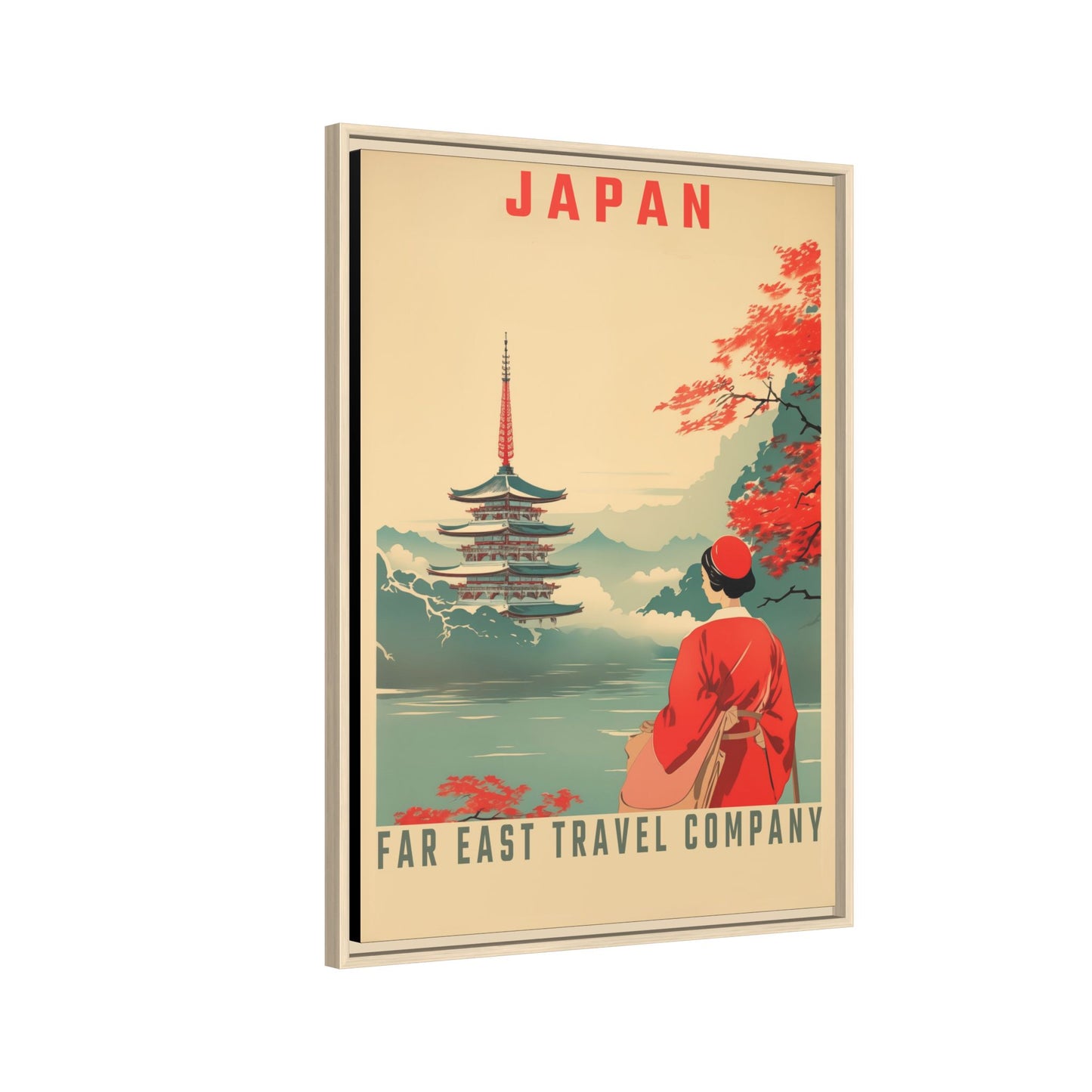 Japan Far East Travel Company Vintage Poster | Museum-Quality Fine Art Print