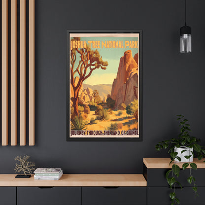 Joshua Tree National Park Framed Poster — Vintage Travel Wall Art_M