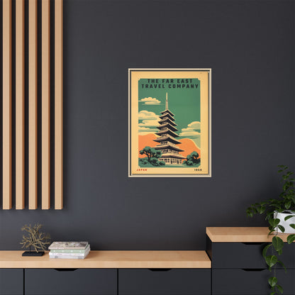 Japan Pagoda Vintage Poster | Museum-Quality Fine Art Print