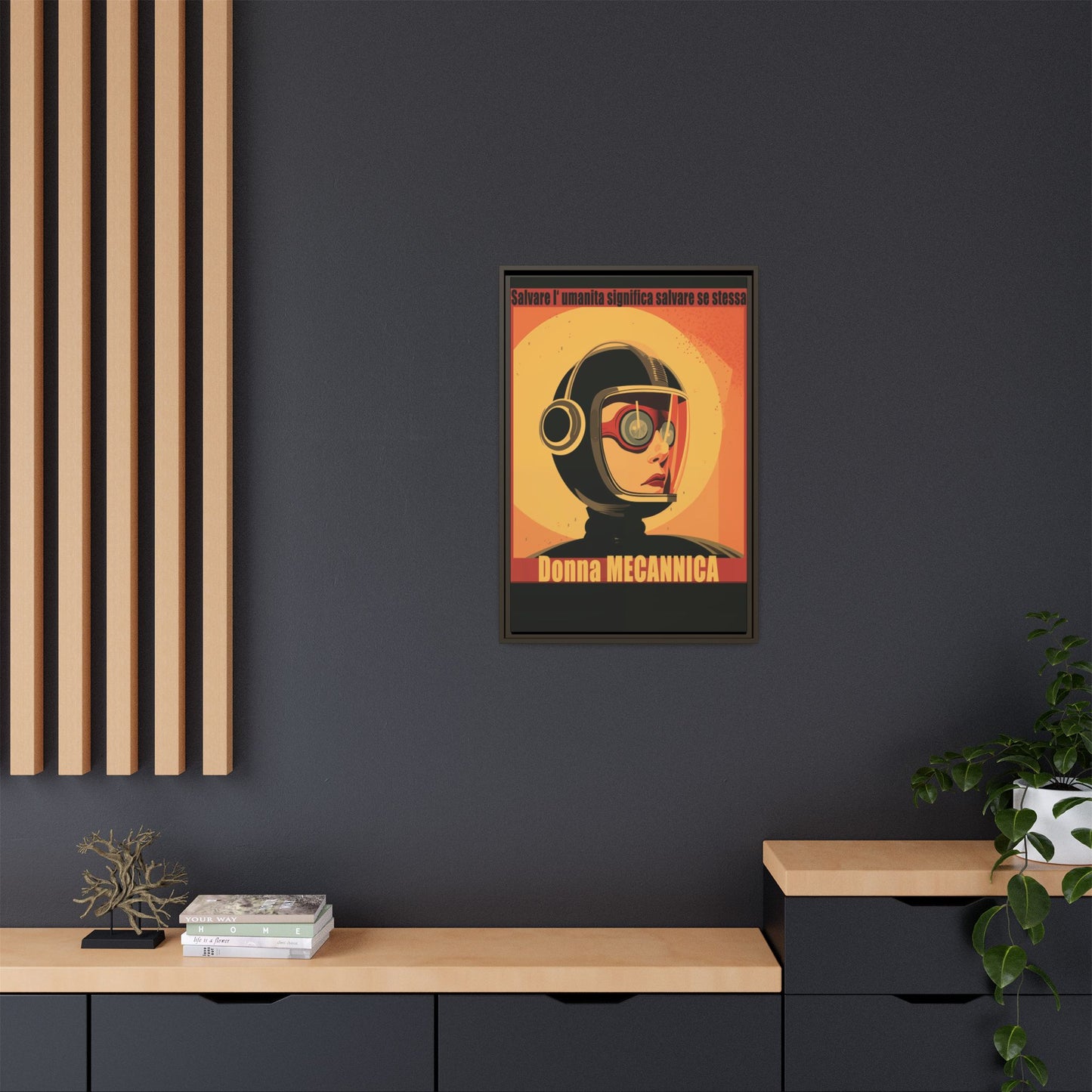 Donna Meccanica Retro Sci-Fi Vintage Poster | Museum-Quality Fine Art Print