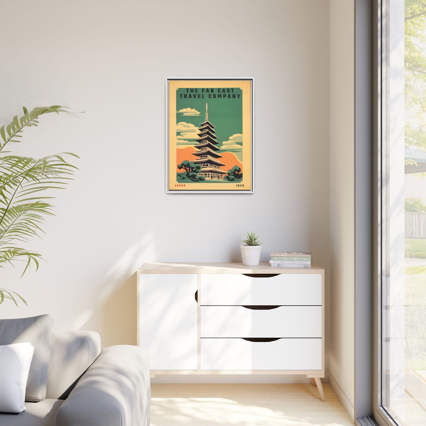 Japan Pagoda Vintage Poster | Museum-Quality Fine Art Print