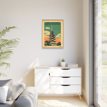 Japan Pagoda Vintage Poster | Museum-Quality Fine Art Print