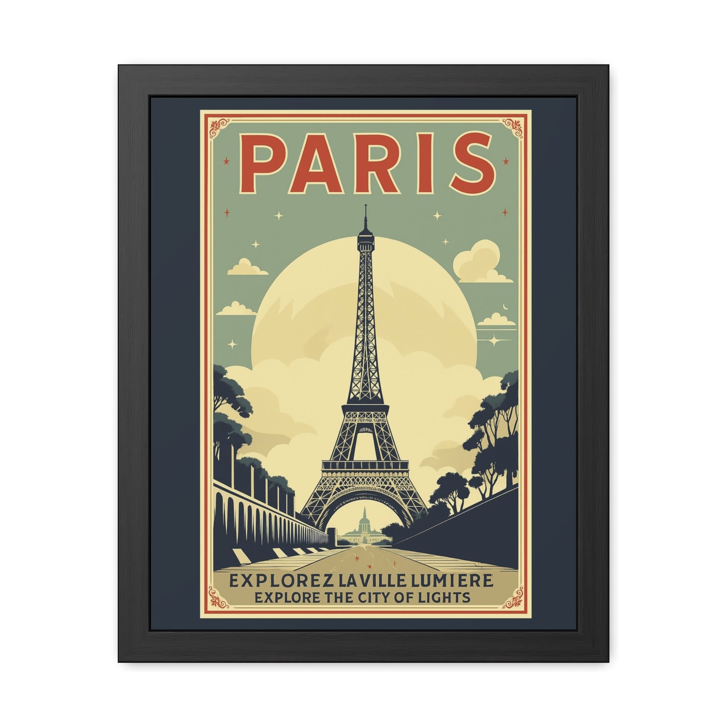 Vintage Paris Framed Poster - Travel Wall Art
