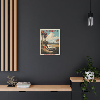 Florida Wetlands St. Johns River Vintage Canvas | Stretched Canvas