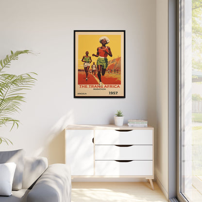 Trans-Africa Marathon 1957 Vintage Poster | Fine Art Print