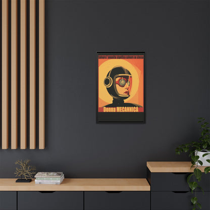 Donna Meccanica Retro Sci-Fi Vintage Poster | Museum-Quality Fine Art Print