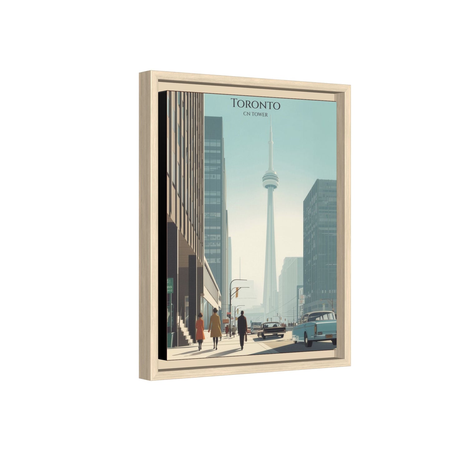 Toronto CN Tower Vintage Travel Poster | Museum-Quality Fine Art Print