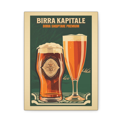 "Vintage Birra Kapitale Poster - Birra Kapitale Premium Frameless Stretched Matte Canvas" Matte Canvas, Stretched, 1.25"