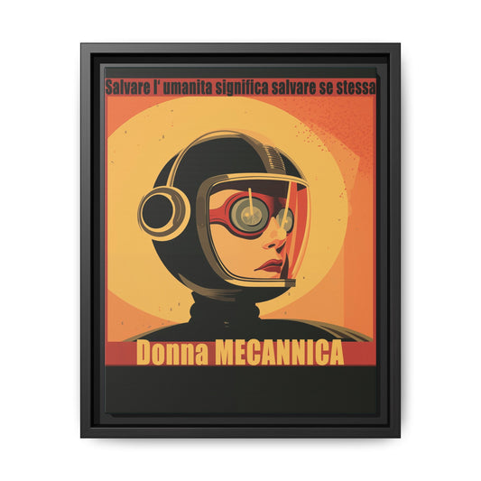 Donna Meccanica Retro Sci-Fi Vintage Poster | Museum-Quality Fine Art Print