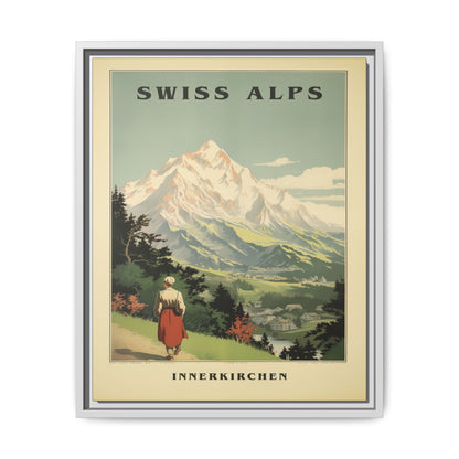 Swiss Alps Vintage Travel Poster | Fine Art Print