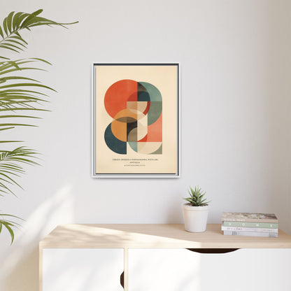 Abstract Geometric Art Print Vintage Poster | Museum-Quality Fine Art Print
