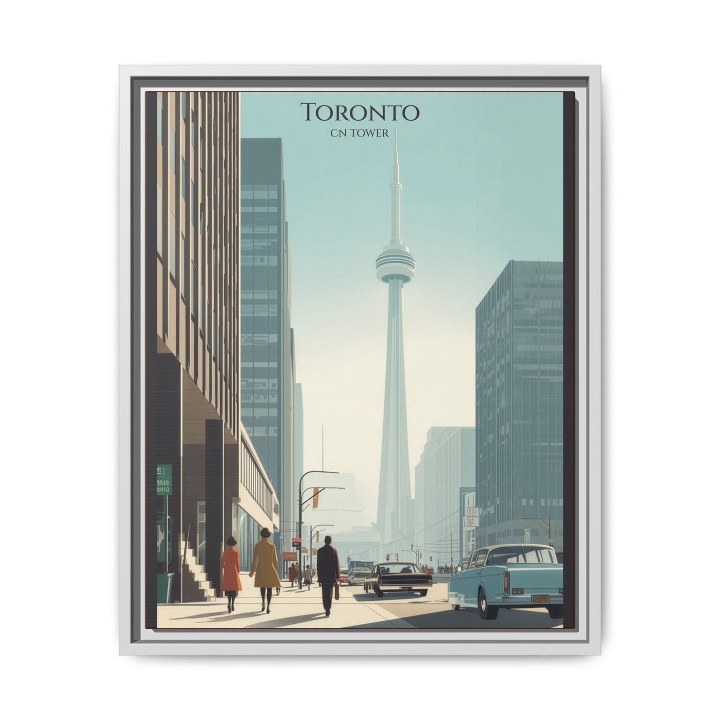 Toronto CN Tower Vintage Travel Poster | Museum-Quality Fine Art Print