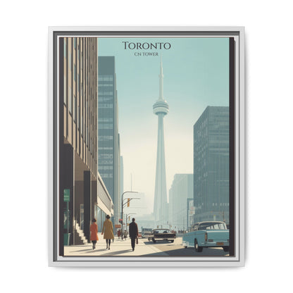 Toronto CN Tower Vintage Travel Poster | Museum-Quality Fine Art Print