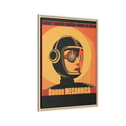 Donna Meccanica Retro Sci-Fi Vintage Poster | Museum-Quality Fine Art Print