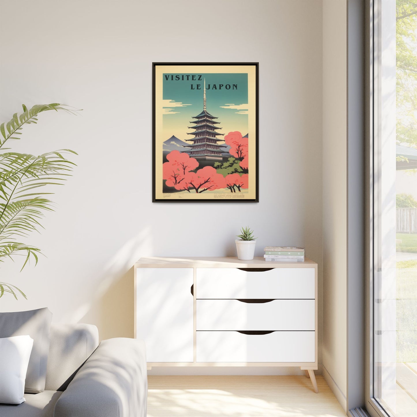 Visitez le Japon Japanese Travel Vintage Poster | Museum-Quality Fine Art Print