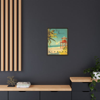 Naples Florida Vintage Beach Poster | Museum-Quality Fine Art Print