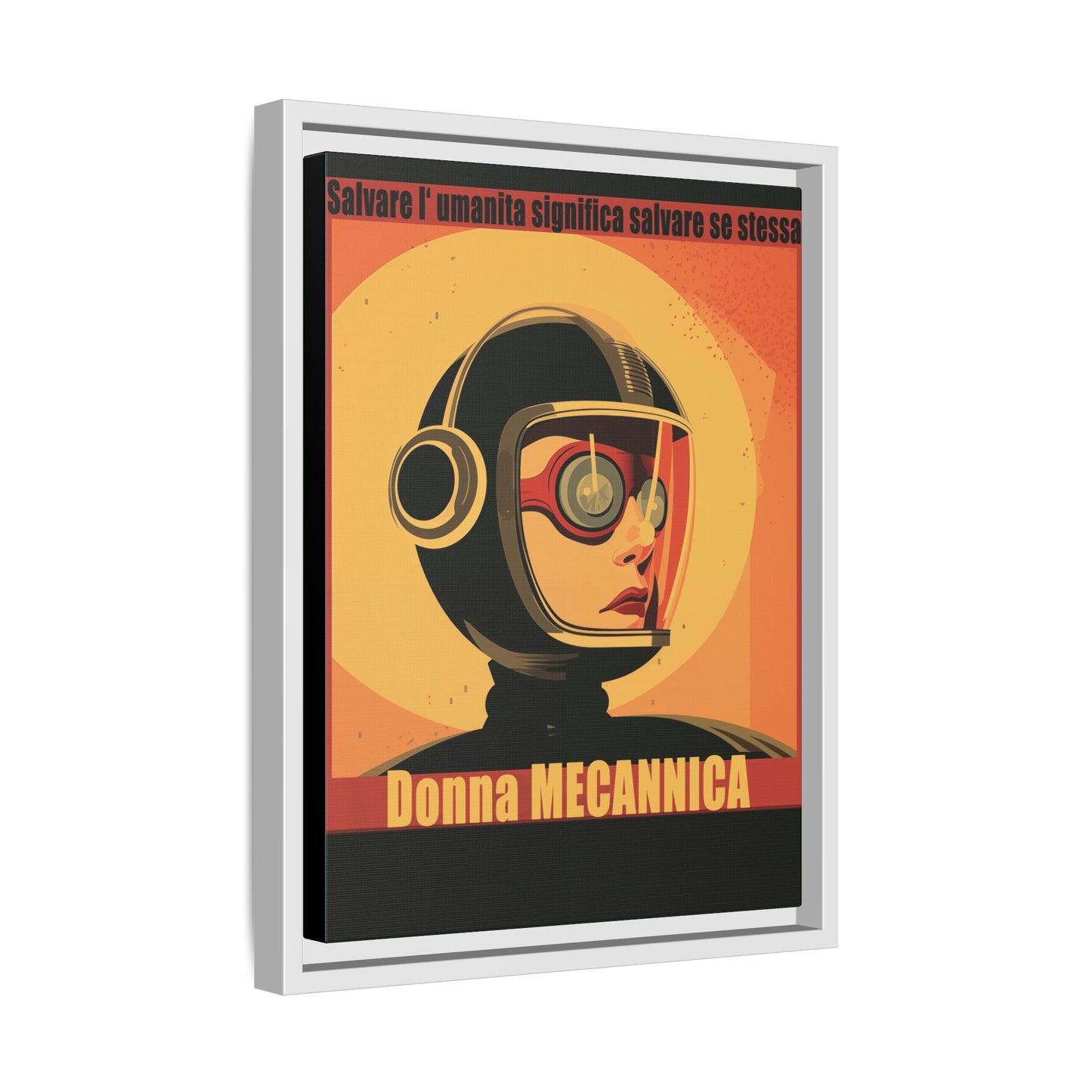 Donna Meccanica Retro Sci-Fi Vintage Poster | Museum-Quality Fine Art Print