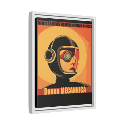 Donna Meccanica Retro Sci-Fi Vintage Poster | Museum-Quality Fine Art Print