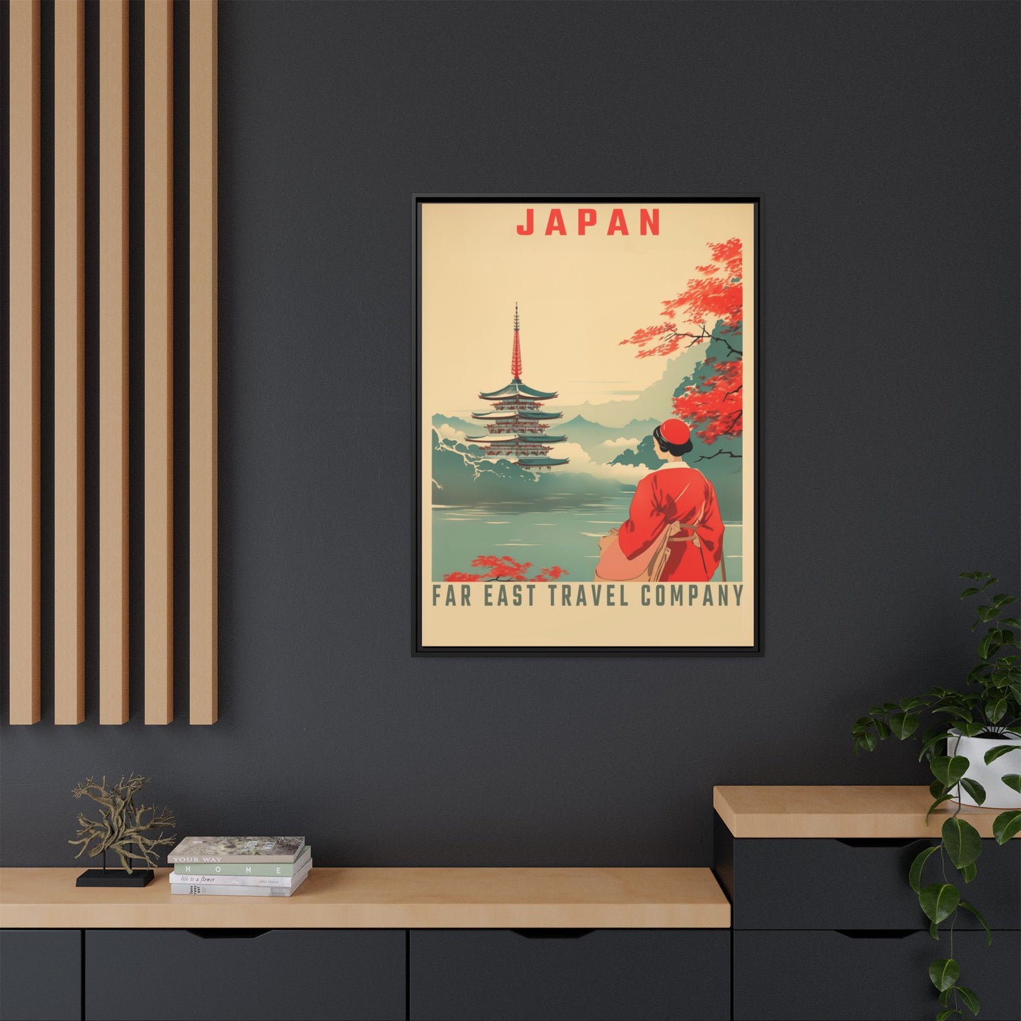Japan Far East Travel Company Vintage Poster | Museum-Quality Fine Art Print