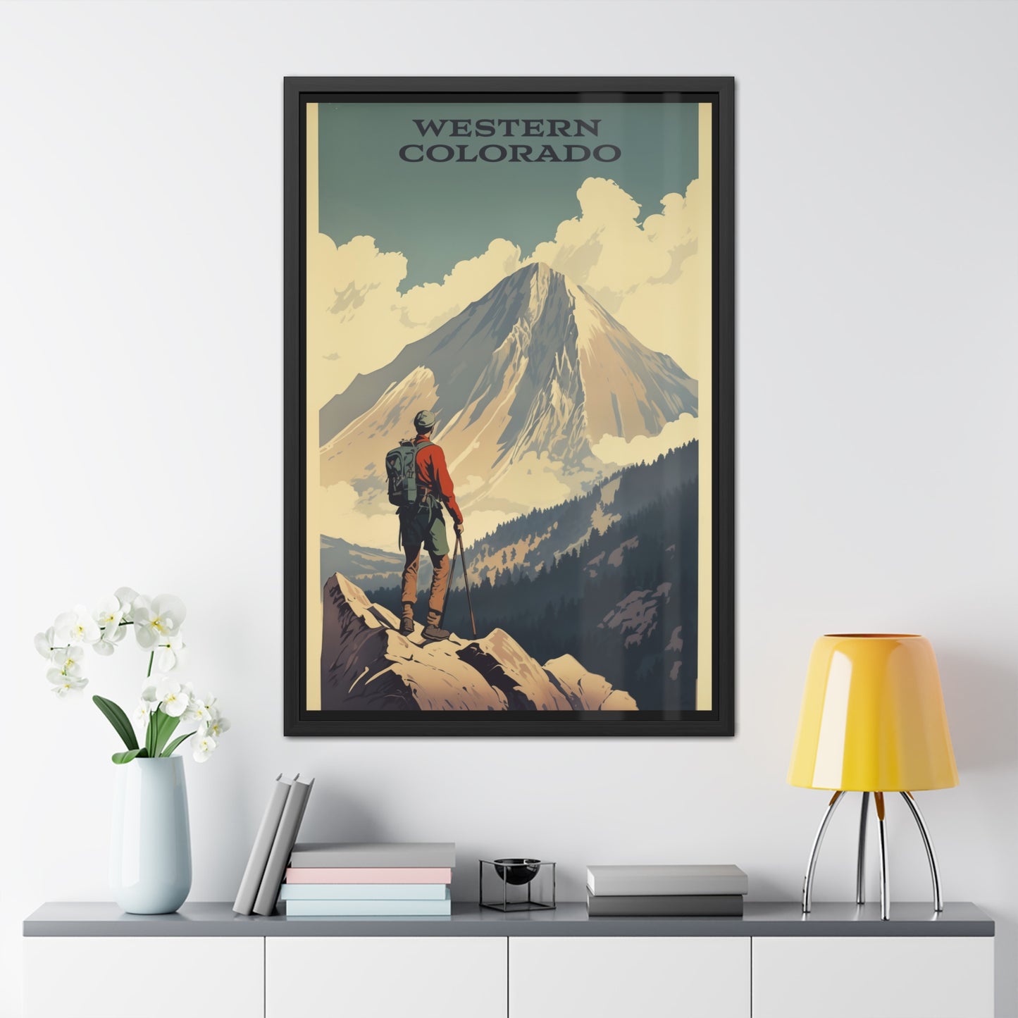 Vintage Colorado Travel Poster - Western Colorado Mountain Exploration Art Framed Posters
