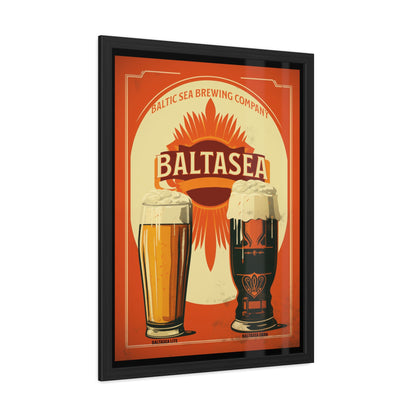 Vintage Beer Poster - Baltasea Brewing Company Art Print Framed Posters