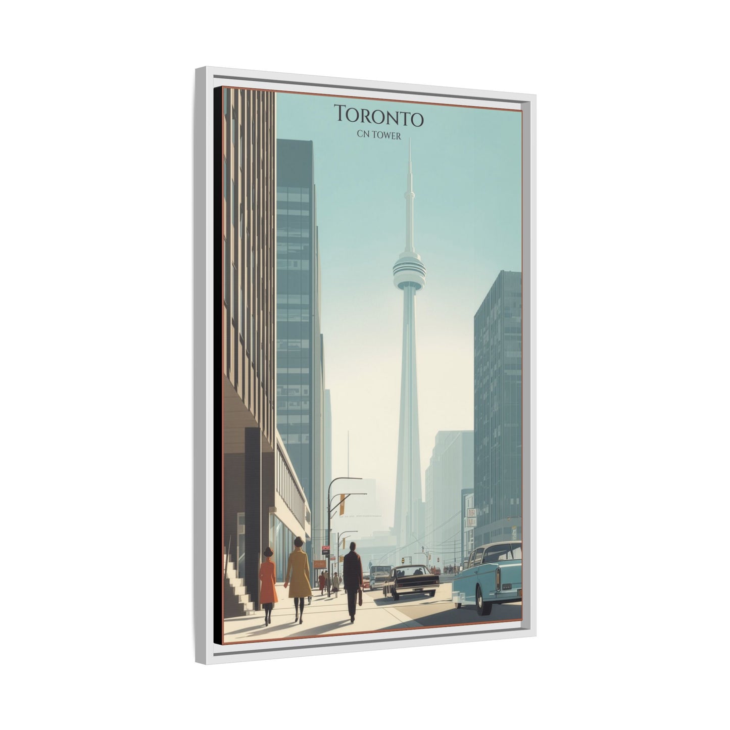 Toronto CN Tower Vintage Travel Poster | Museum-Quality Fine Art Print
