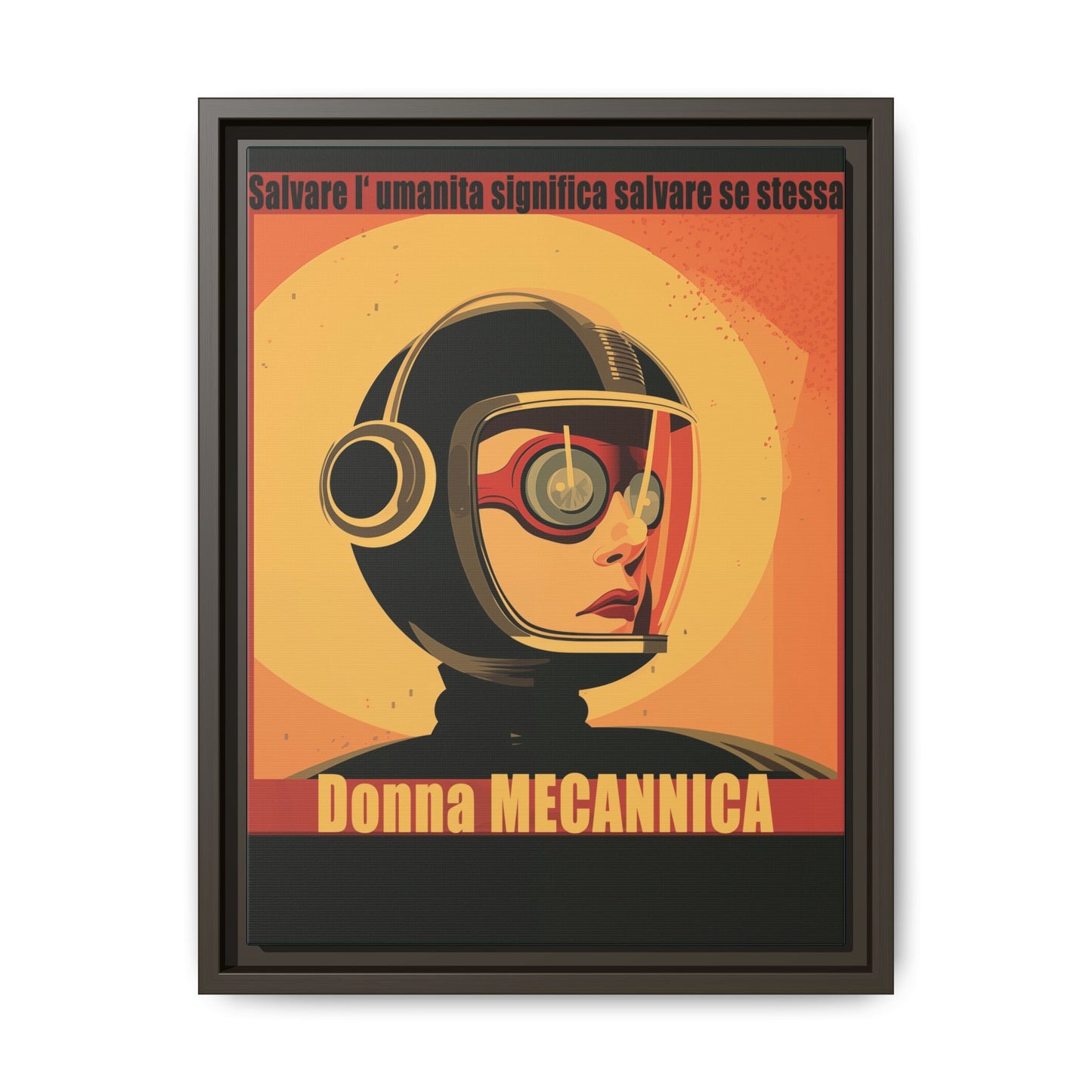 Donna Meccanica Retro Sci-Fi Vintage Poster | Museum-Quality Fine Art Print