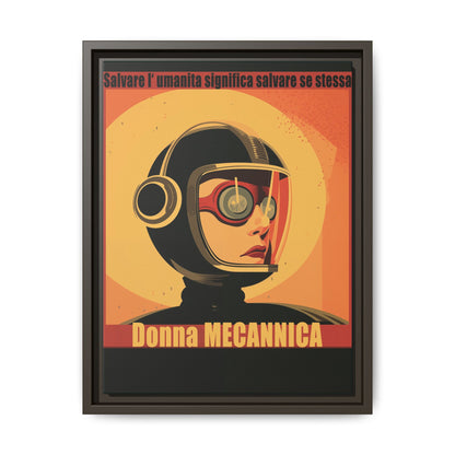 Donna Meccanica Retro Sci-Fi Vintage Poster | Museum-Quality Fine Art Print