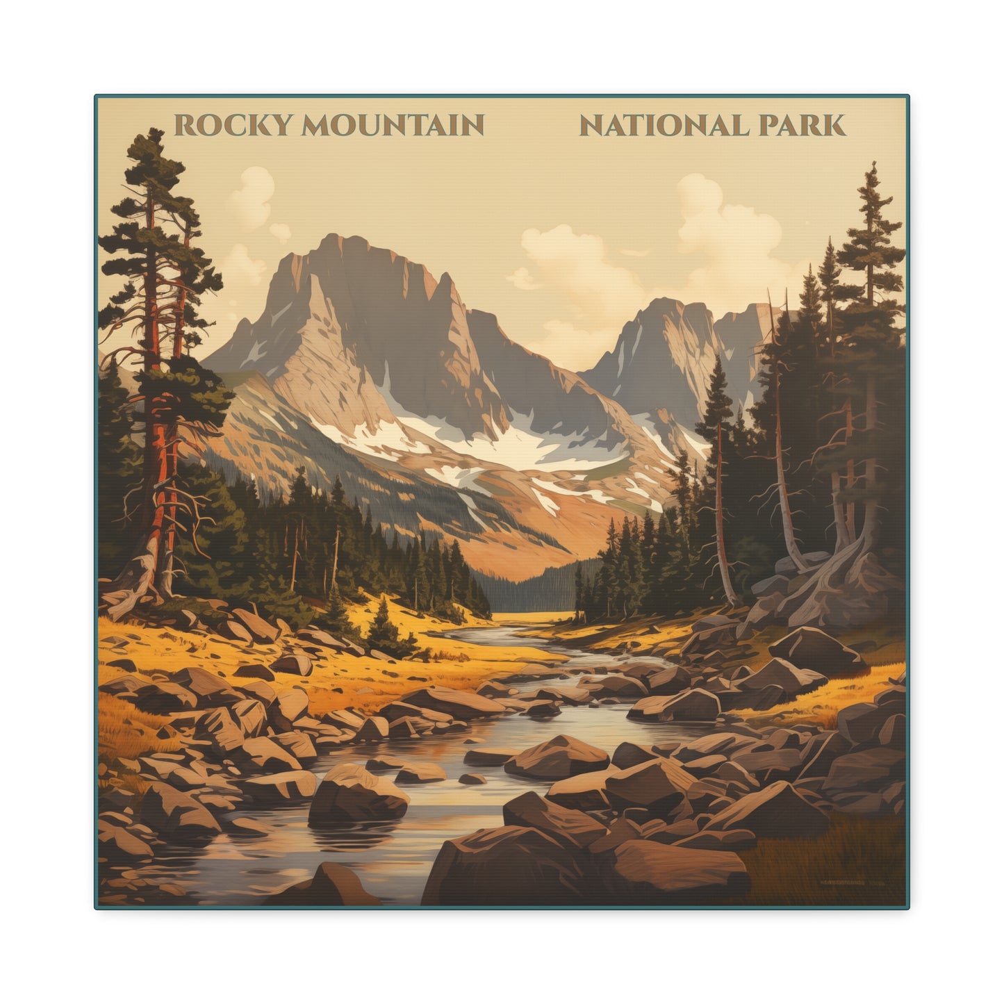 "Rocky Mountain National Park Stretched Matte Canvas" Matte Canvas, Stretched, 1.25"