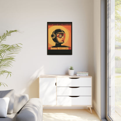 Donna Meccanica Retro Sci-Fi Vintage Poster | Museum-Quality Fine Art Print
