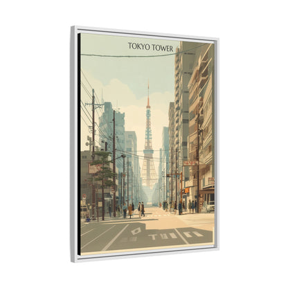Tokyo Tower Vintage Travel Poster | Museum-Quality Fine Art Print