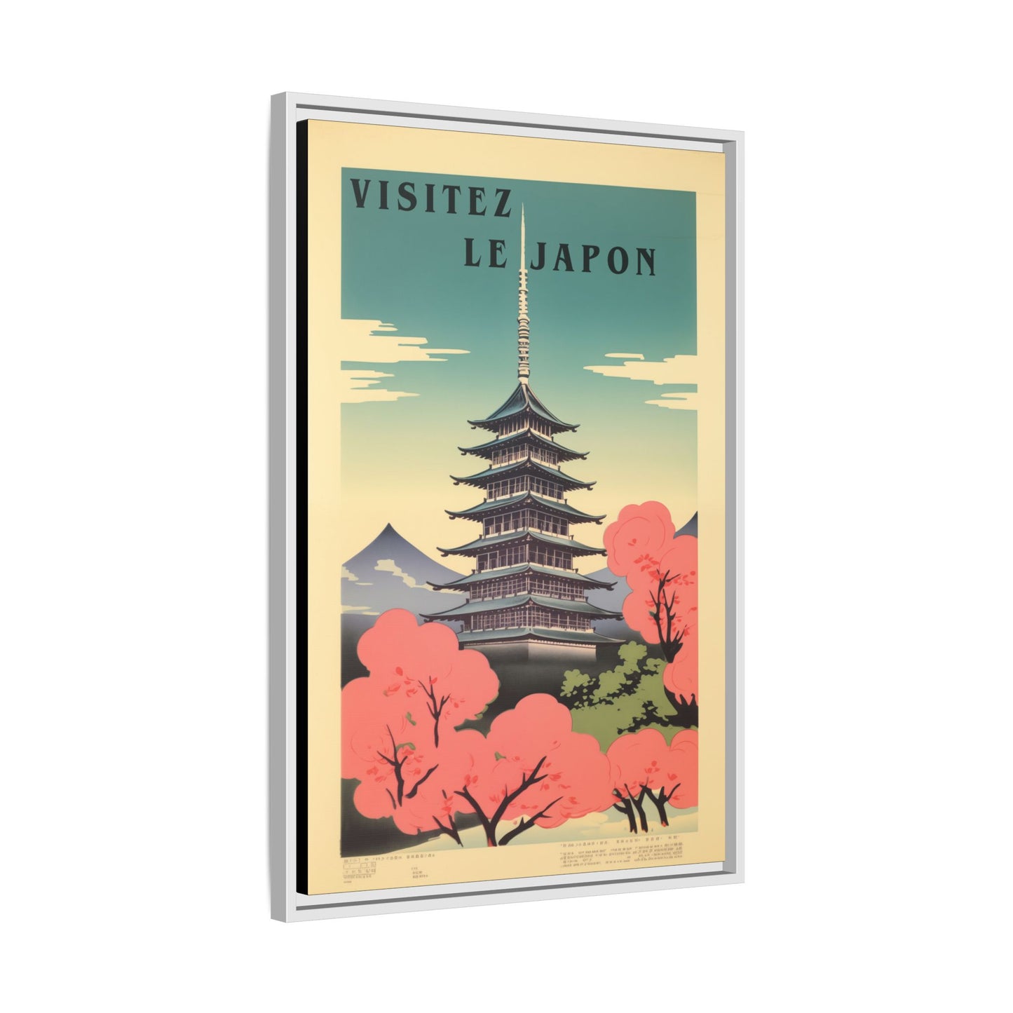 Visitez le Japon Japanese Travel Vintage Poster | Museum-Quality Fine Art Print