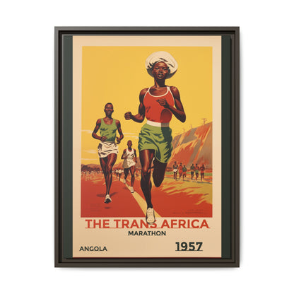 Trans-Africa Marathon 1957 Vintage Poster | Fine Art Print