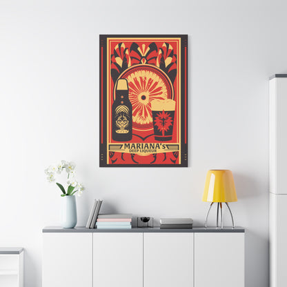 "Mariana’s Deep Liqueur Artistic Matte Canvas" Matte Canvas, Stretched, 1.25"