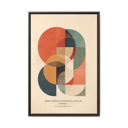 Abstract Geometric Art Print Vintage Poster | Museum-Quality Fine Art Print
