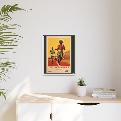 Trans-Africa Marathon 1957 Vintage Poster | Fine Art Print