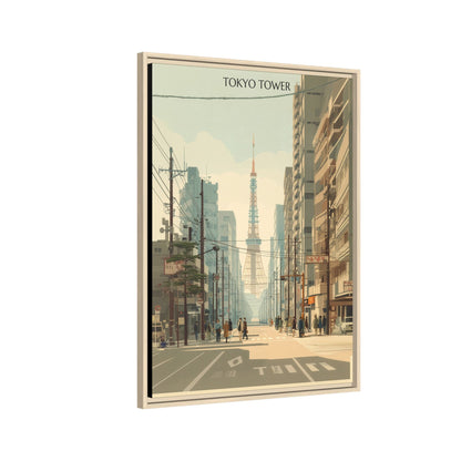 Tokyo Tower Vintage Travel Poster | Museum-Quality Fine Art Print
