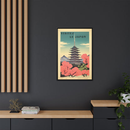 Visitez le Japon Japanese Travel Vintage Poster | Museum-Quality Fine Art Print