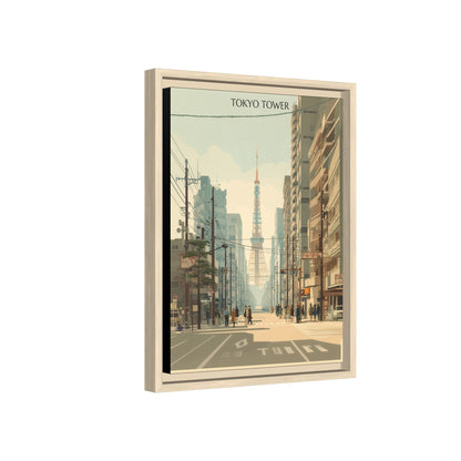 Tokyo Tower Vintage Travel Poster | Museum-Quality Fine Art Print